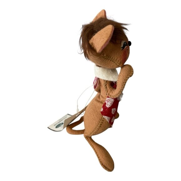 Annalee Dolls Vtg 1999 Sweetheart Boy Mouse Valentine Tags 7" Poseable with Tags - Picture 4 of 13